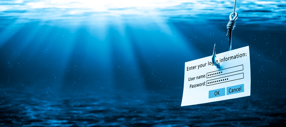 Login,Information,Attached,To,Large,Hook,Under,Water,With,Sunlight