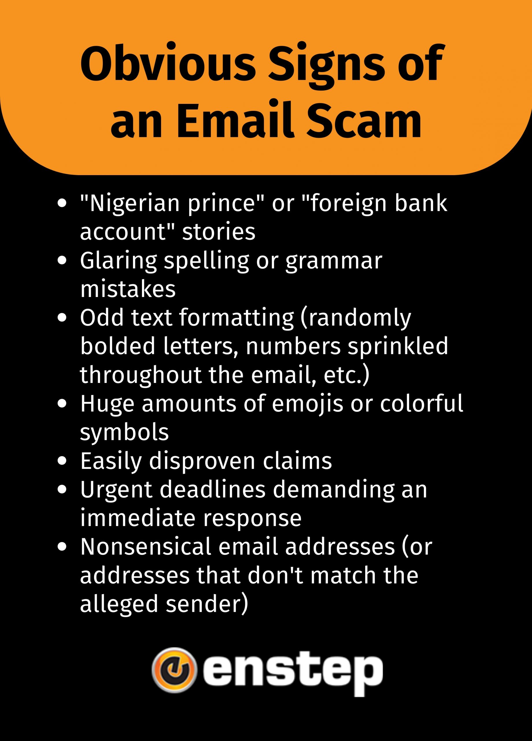 How to identify an email scam enstep technology solutions houston | enstep technology solutions How to Identify an Email Scam Enstep Technology Solutions Houston